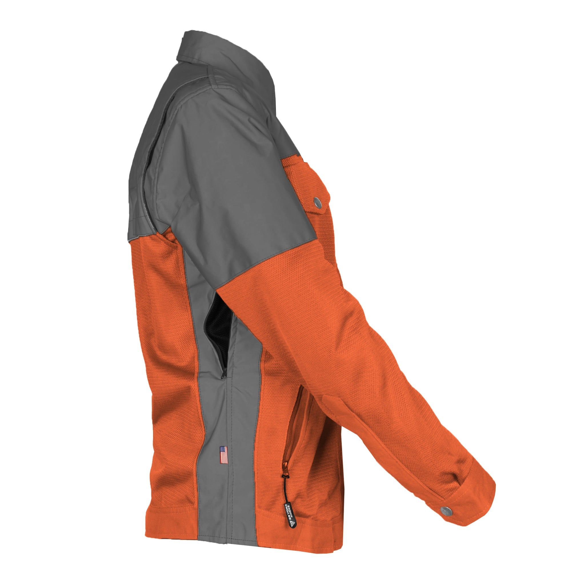 Summer Mesh Reflective Shirt Orange Nebula for Women