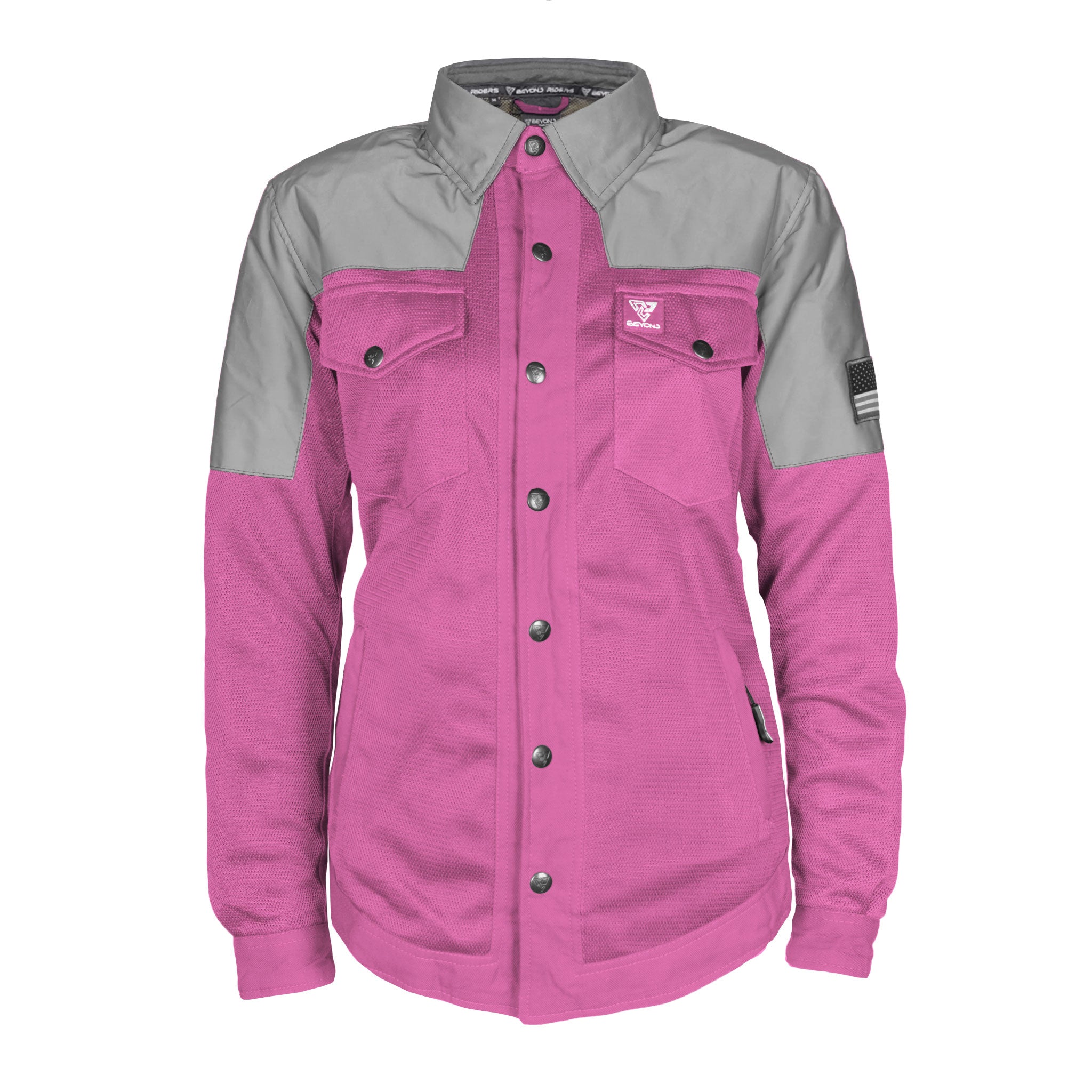 Summer Mesh Reflective Shirt Pink Eclipse for Women