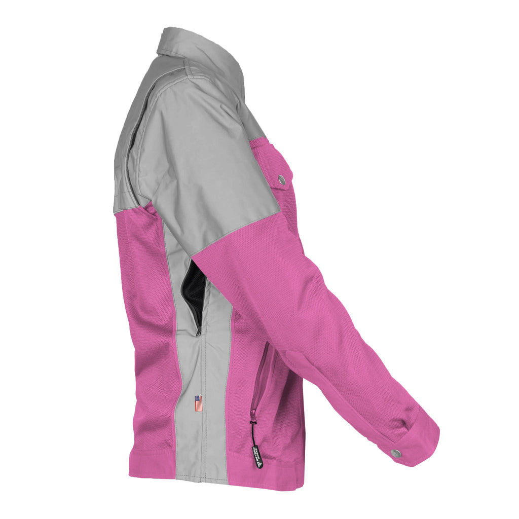 Summer Mesh Reflective Shirt Pink Eclipse for Women