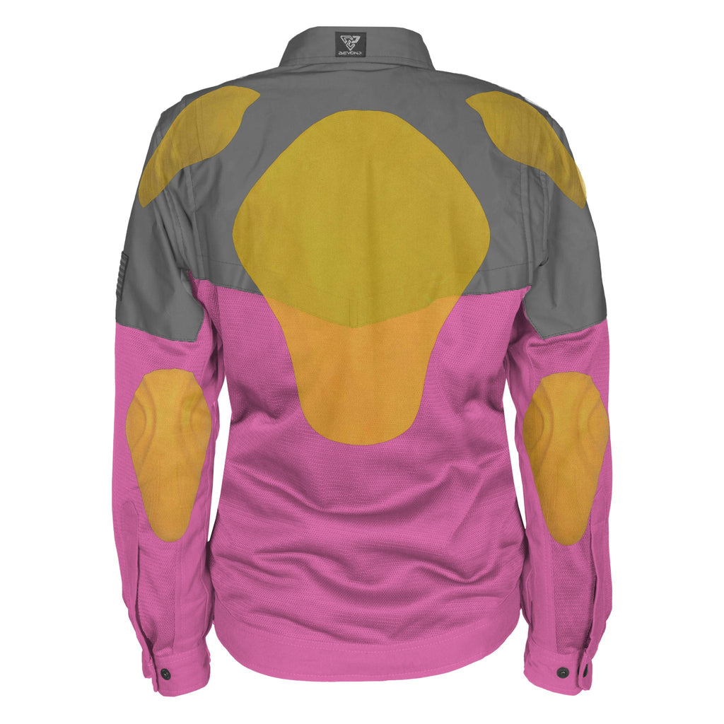 Summer Mesh Reflective Shirt Pink Nebula for Women