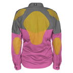 Summer Mesh Reflective Shirt Pink Nebula for Women
