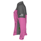 Summer Mesh Reflective Shirt Pink Nebula for Women
