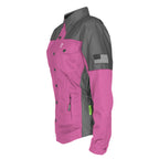 Summer Mesh Reflective Shirt Pink Nebula for Women
