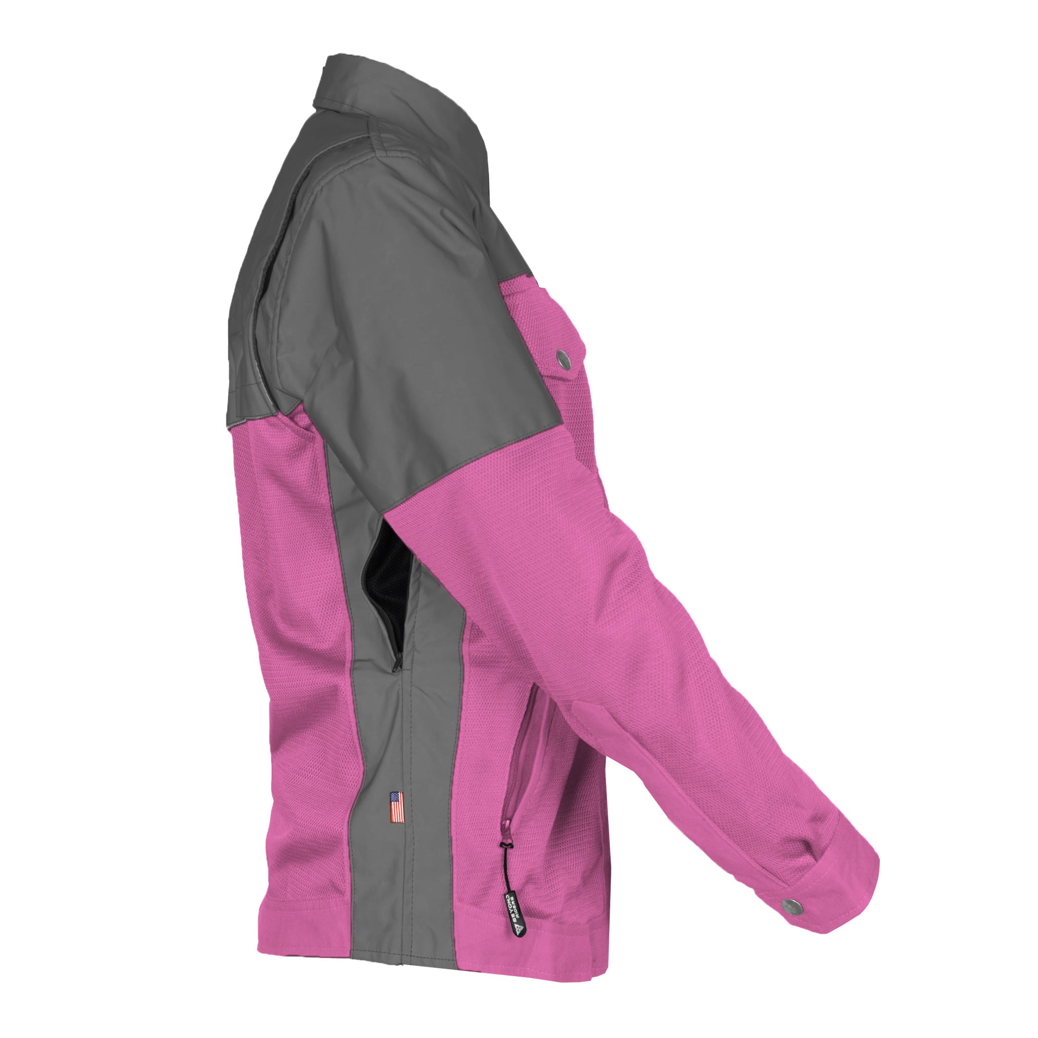 Summer Mesh Reflective Shirt Pink Nebula for Women