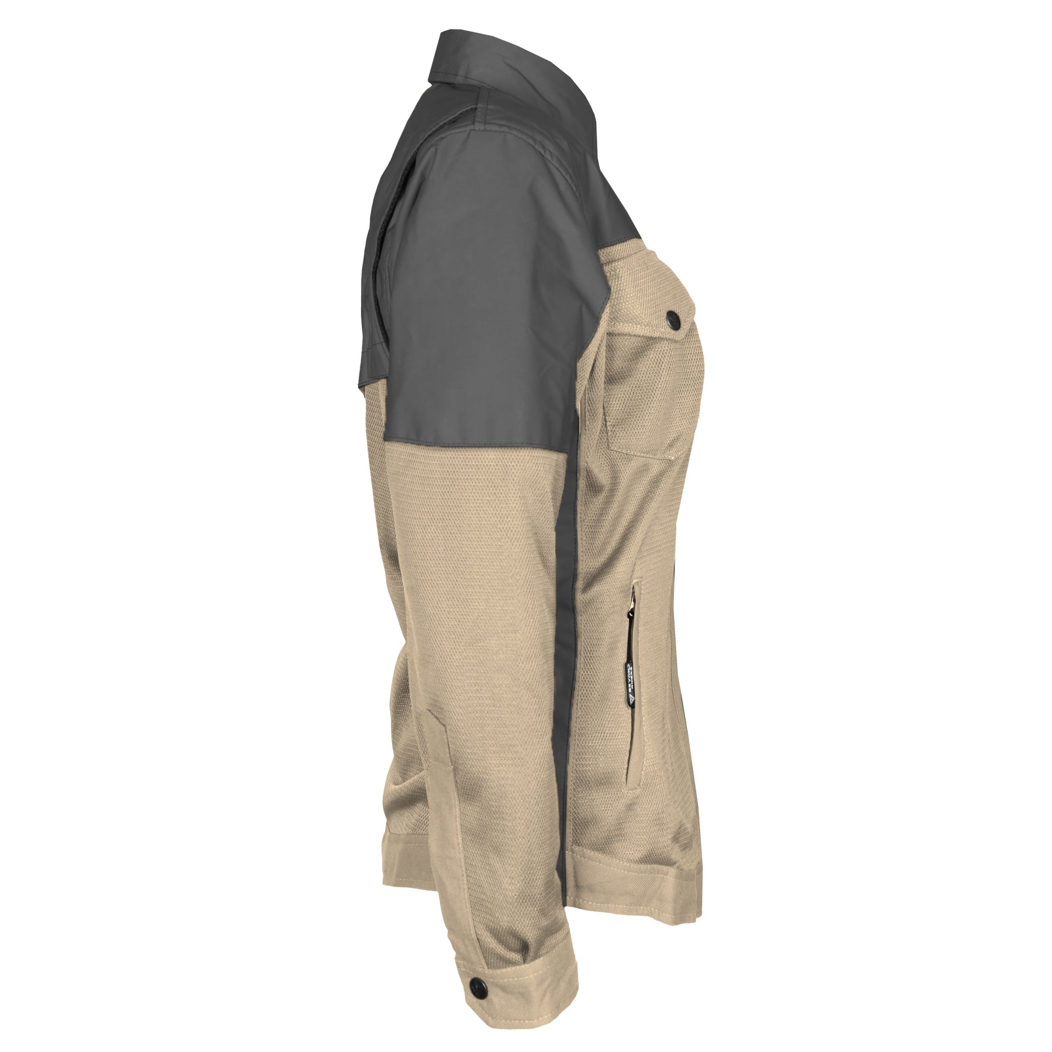 Summer Mesh Reflective Shirt Khaki Nebula for Women