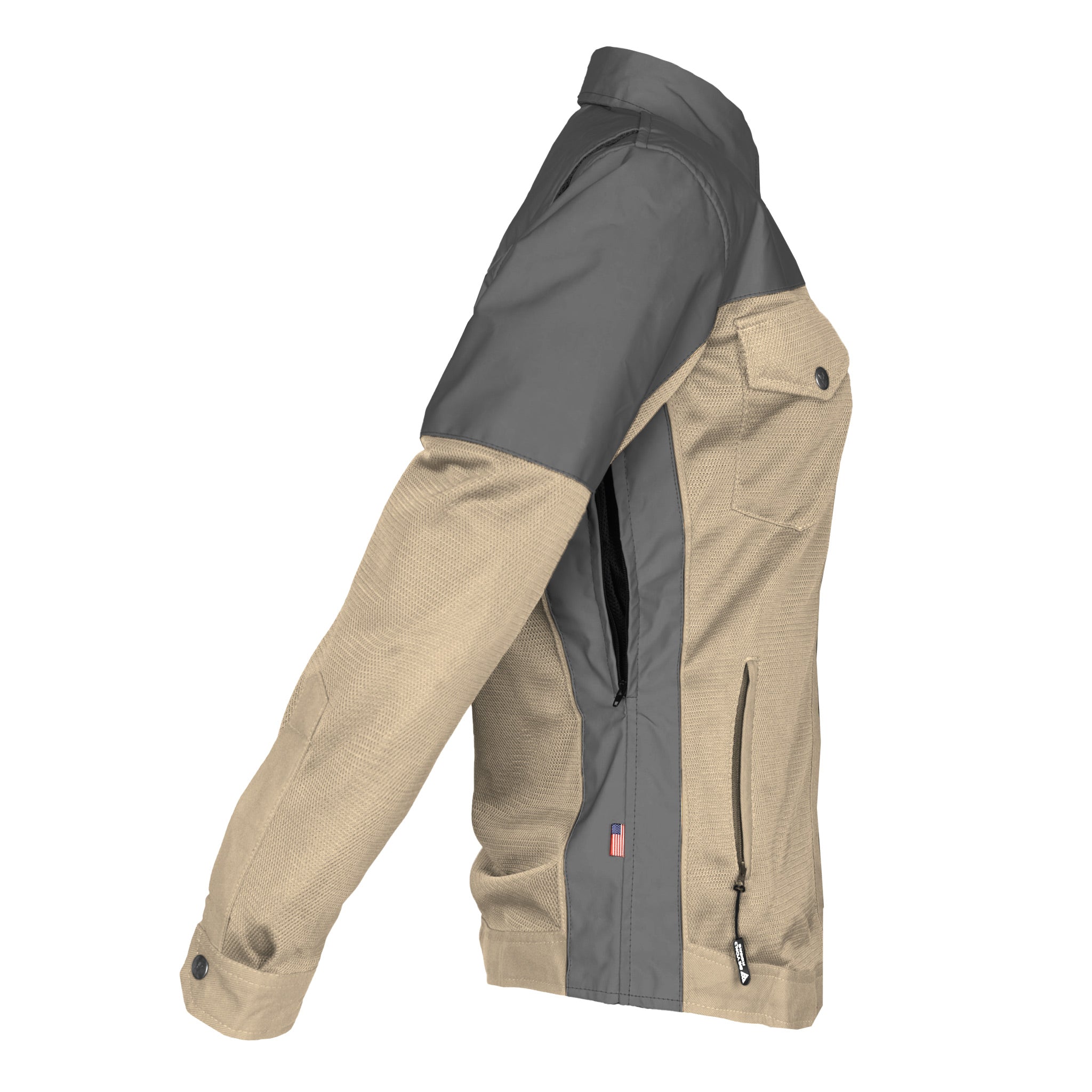 Summer Mesh Reflective Shirt Khaki Nebula for Women