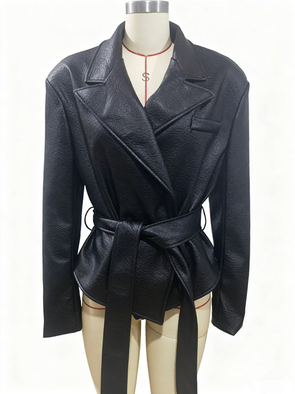 Cool Strapped Temperament Motorcycle Jacket