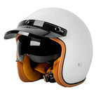 The Street King Vintage Open Face Motorcycle Helmet