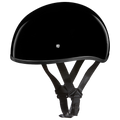 DOT Approved Daytona Skull Cap Half Shell Motorcycle Helmet - Beanie Style for Motorcycles, Cruisers, Scooters, and Mopeds W/O Visor- Hi-Gloss Black