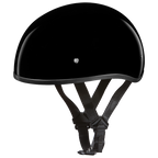 DOT Approved Daytona Skull Cap Half Shell Motorcycle Helmet - Beanie Style for Motorcycles, Cruisers, Scooters, and Mopeds W/O Visor- Hi-Gloss Black