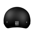 DOT Approved Daytona Skull Cap Half Shell Motorcycle Helmet - Beanie Style for Motorcycles, Cruisers, Scooters, and Mopeds W/O Visor- Dull Black