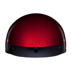 DOT Approved Daytona Skull Cap Half Shell Motorcycle Helmet - Beanie Style for Motorcycles, Cruisers, Scooters, and Mopeds - Black Cherry