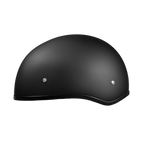 DOT Approved Daytona Skull Cap Half Shell Motorcycle Helmet - Beanie Style for Motorcycles, Cruisers, Scooters, and Mopeds W/O Visor- Dull Black