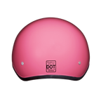DOT Approved Daytona Skull Cap Half Shell Motorcycle Helmet - Beanie Style for Motorcycles, Cruisers, Scooters, and Mopeds - Hi-Gloss Pink