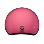 DOT Approved Daytona Skull Cap Half Shell Motorcycle Helmet - Beanie Style for Motorcycles, Cruisers, Scooters, and Mopeds W/O Visor- Hi-Gloss Pink