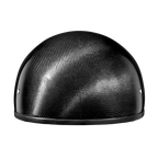 D.O.T. Daytona Skull Cap W/O Visor- Grey Carbon Fiber