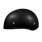 D.O.T. Daytona Skull Cap W/O Visor- Leather Covered
