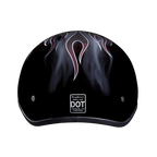 DOT Approved Daytona Motorcycle Half Face Helmet - Skull Cap Graphics for Men & Women, Scooters, ATVs, UTVs & Choppers - W/ Cross Bones