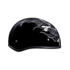 DOT Approved Daytona Motorcycle Half Face Helmet - Skull Cap Graphics for Men & Women, Scooters, ATVs, UTVs & Choppers - W/ Cross Bones