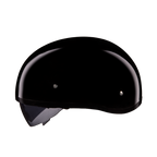 D.O.T. Daytona Skull Cap W/ Inner Shield- Hi-Gloss Black