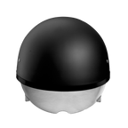 D.O.T. Daytona Skull Cap W/ Inner Shield- Dull Black