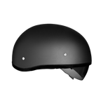 D.O.T. Daytona Skull Cap W/ Inner Shield- Dull Black