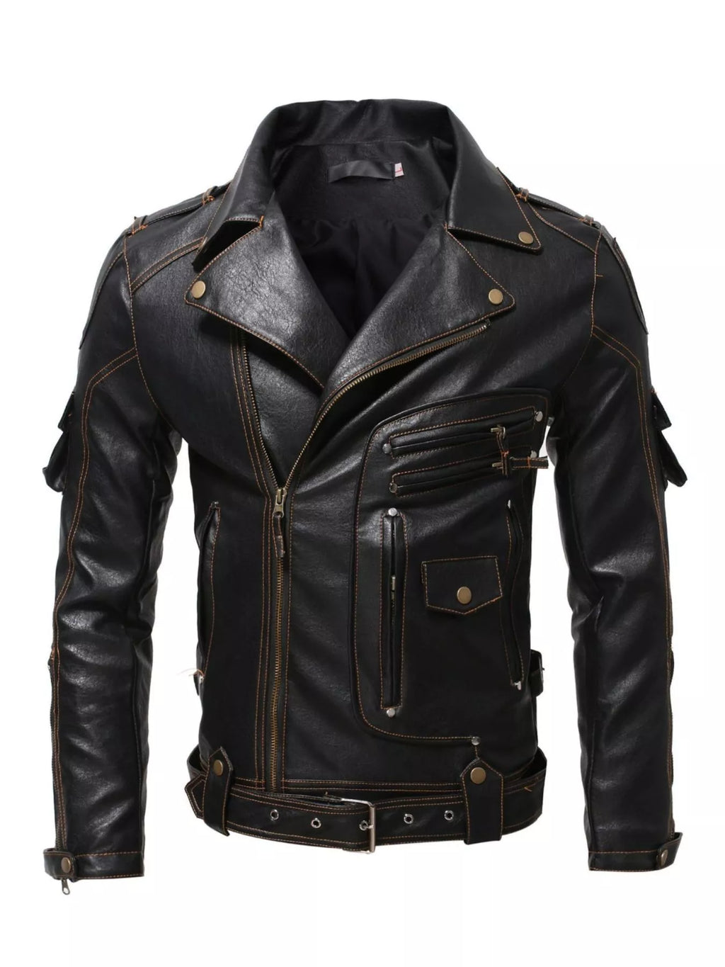 Classic Faux Leather Motorcycle Jacket