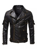 Classic Faux Leather Motorcycle Jacket
