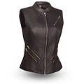 Fairmont Women's Motorcycle Leather Vest