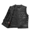 Hornet Men's Club Style Leather Vest