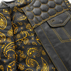 Hornet Men's Club Style Leather Vest