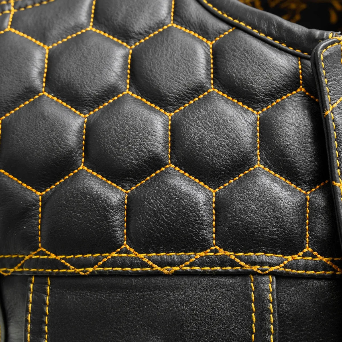 Hornet Men's Club Style Leather Vest