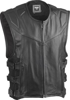 Genuine Leather Motorcycle Riding Vest