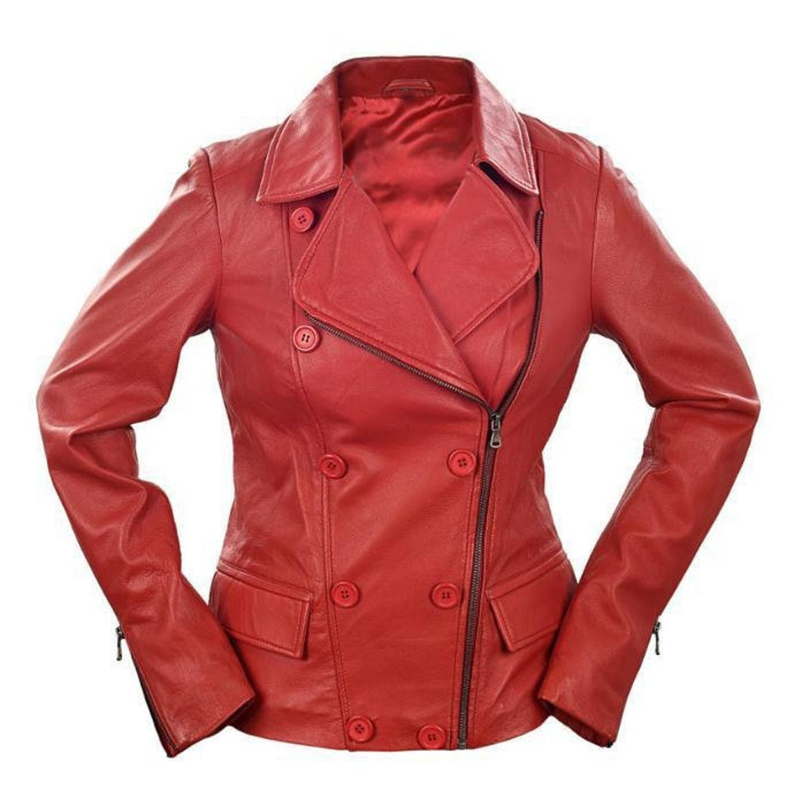 Handmade Stylish Vintage Look Biker Jacket