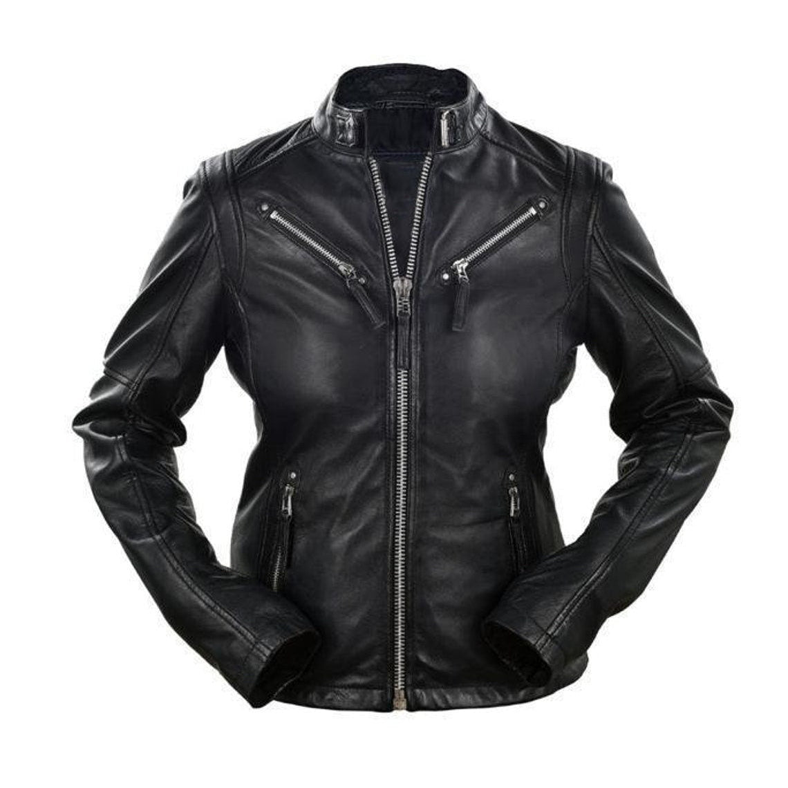 Handmade Vintage Biker Leather Jacket
