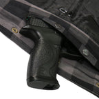 Hot Leathers Men's 'Last Stand' Gray Cotton Flannel Shirt - Button Front - Riding Protective Wear - JKM3004