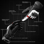 Carbon X Leather Motorcycle Riding Gloves