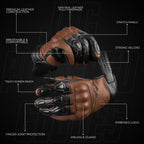 Helios Leather Motorcycle Gloves