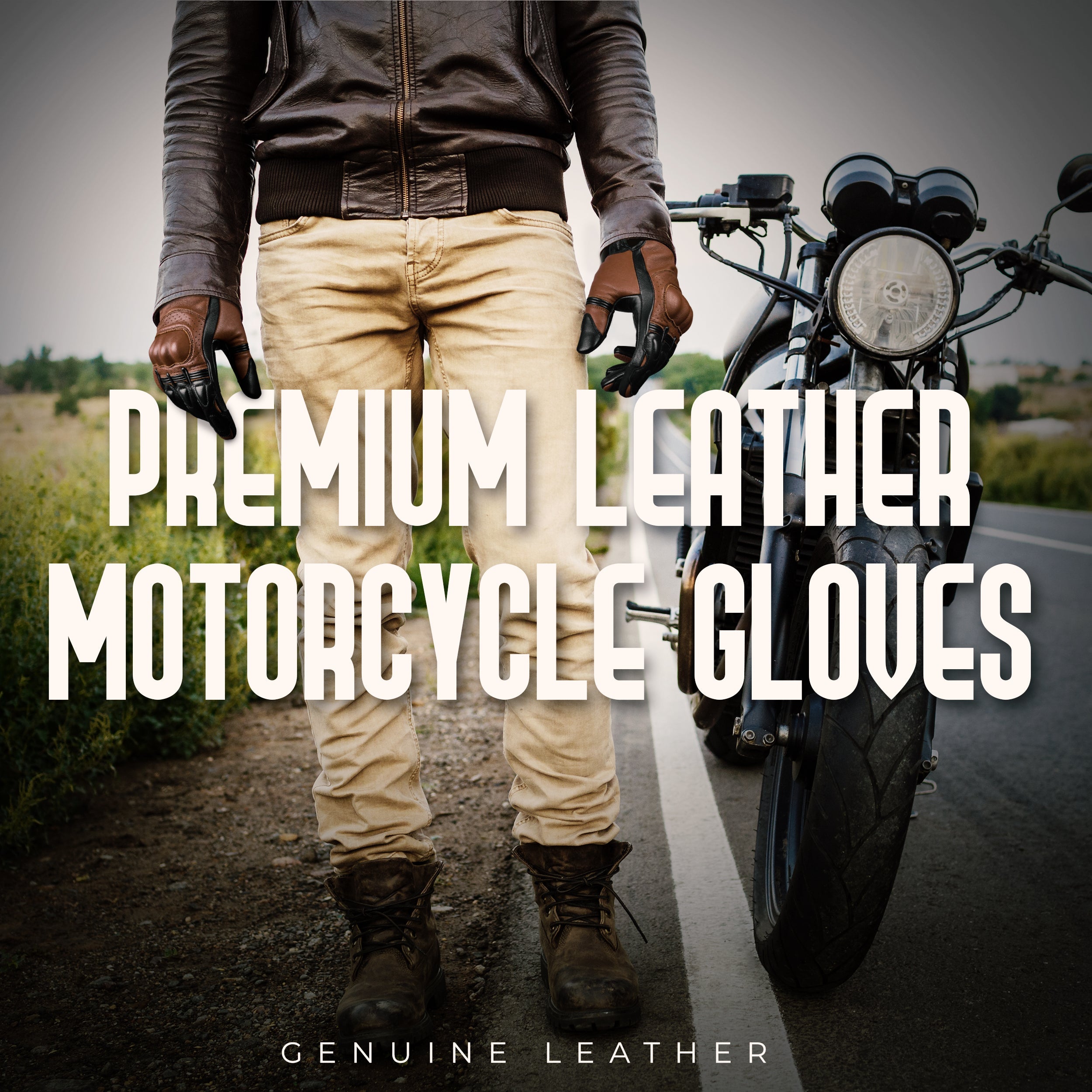 Helios Leather Motorcycle Gloves