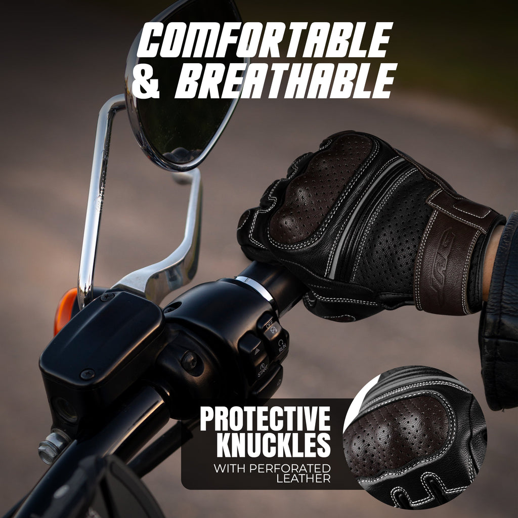 Ninja Leather Motorcycle Gloves