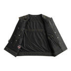 Lowside Hornet Perforated Men's Club Style Leather Vest