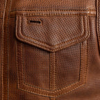 Lowside Men's Perforated Motorcycle Leather Vest