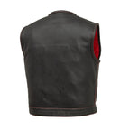 Lowside Men's Perforated Motorcycle Leather Vest