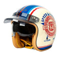 The Street King Vintage Open Face Motorcycle Helmet
