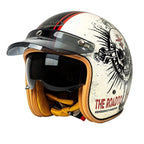 The Street King Vintage Open Face Motorcycle Helmet