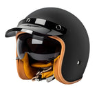The Street King Vintage Open Face Motorcycle Helmet