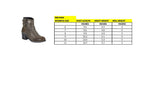 Milwaukee Leather MBL9406 Women's Stone Grey 3-Buckle Leather Boots with Platform Heel
