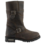 Milwaukee Leather MBM9063 Men's Classic Distressed Brown Leather Motorcycle Engineer Riding Biker Boots