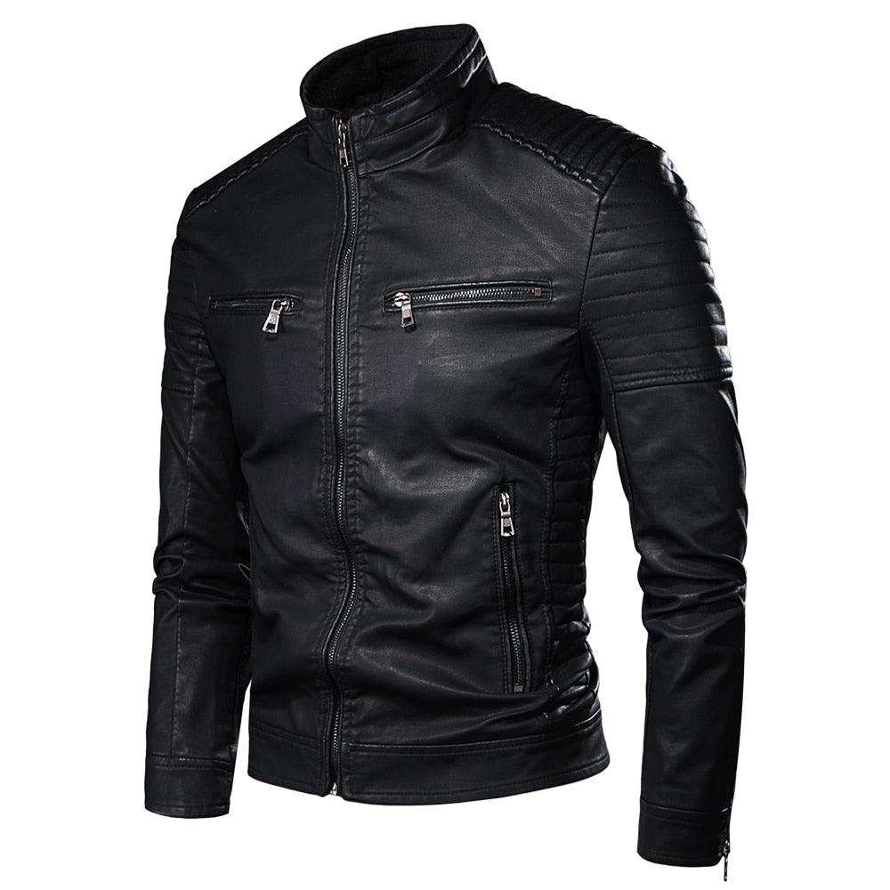 Autumn Vintage PU Leather Jacket