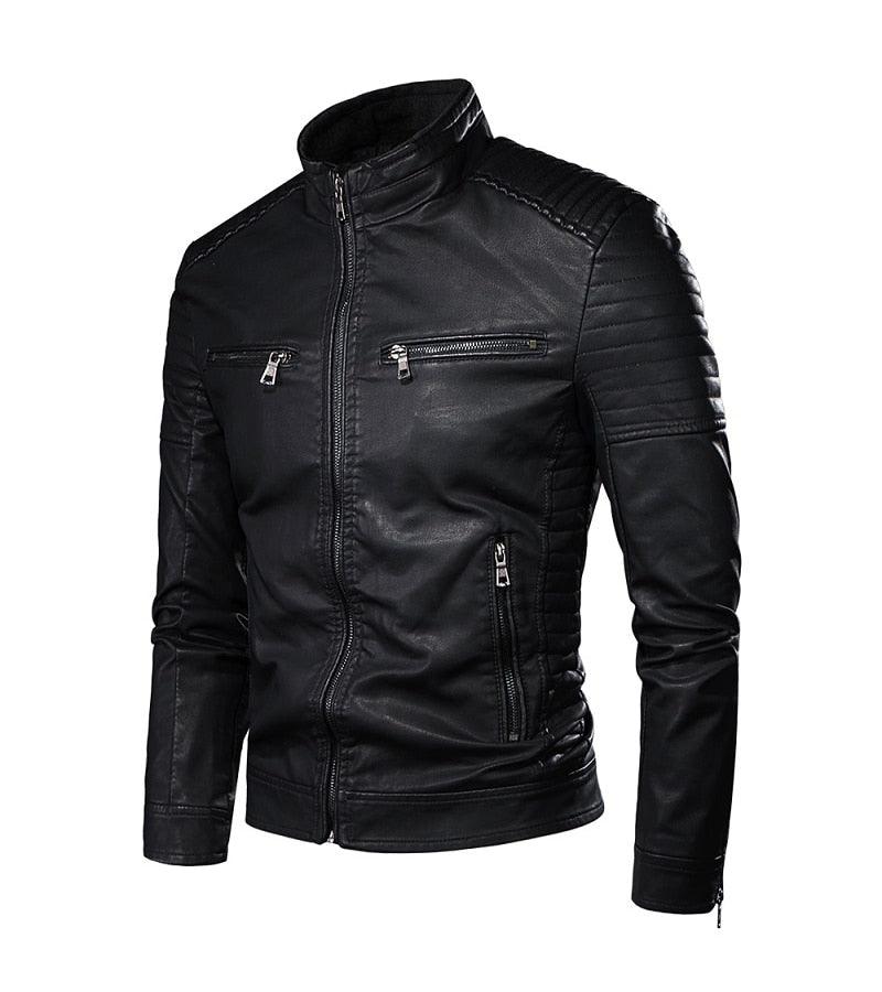 Autumn Vintage PU Leather Jacket